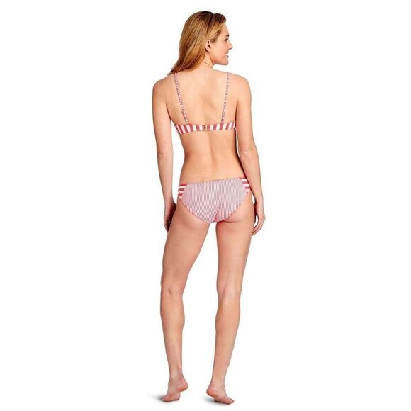 Vineyard Vines Red & Cream Striped Classic Bikini Set Women’s Size XS - Picture 13 of 14